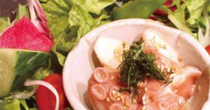 舞阪産水ダコと浜松高原野菜のサラダ